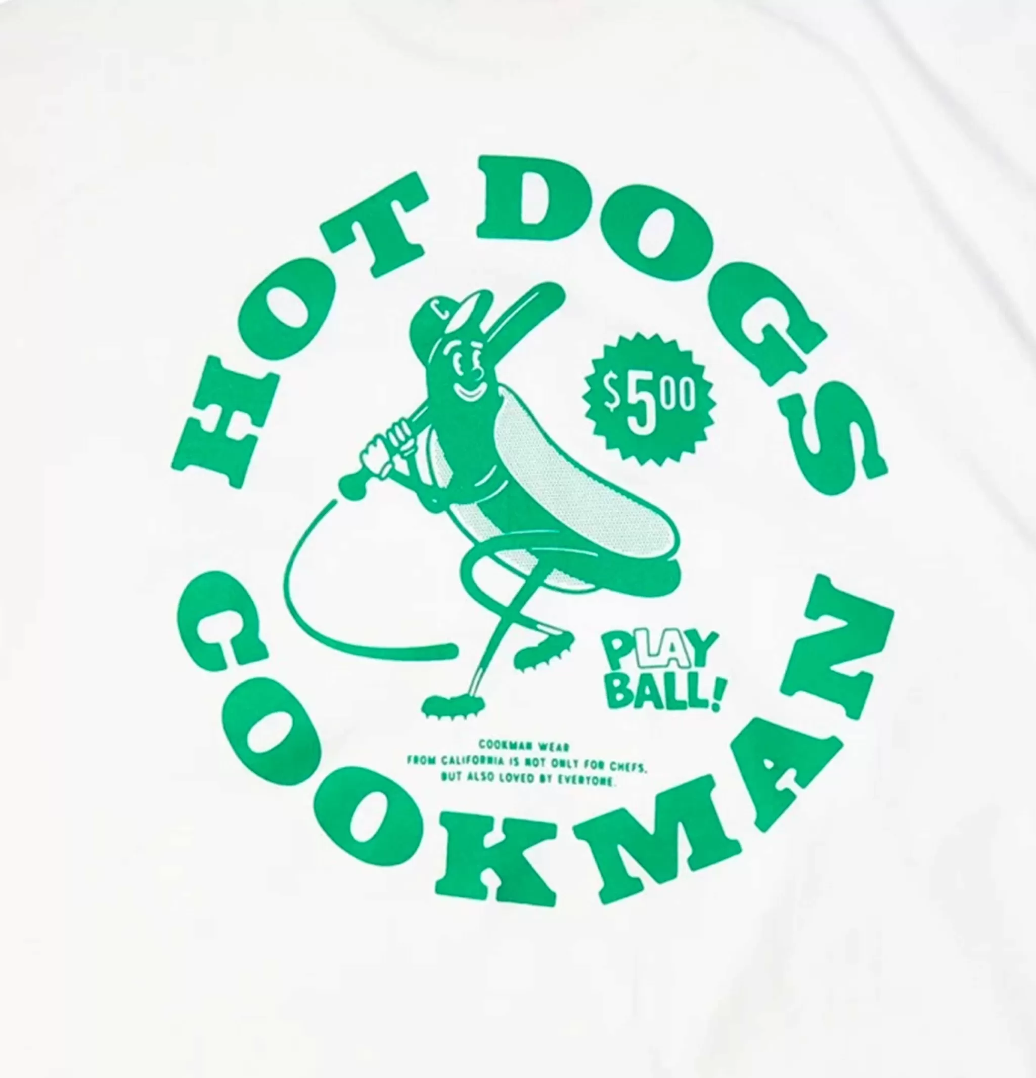 COOKMAN T-shirts | Tee Shirt Hot Dog Hitter White