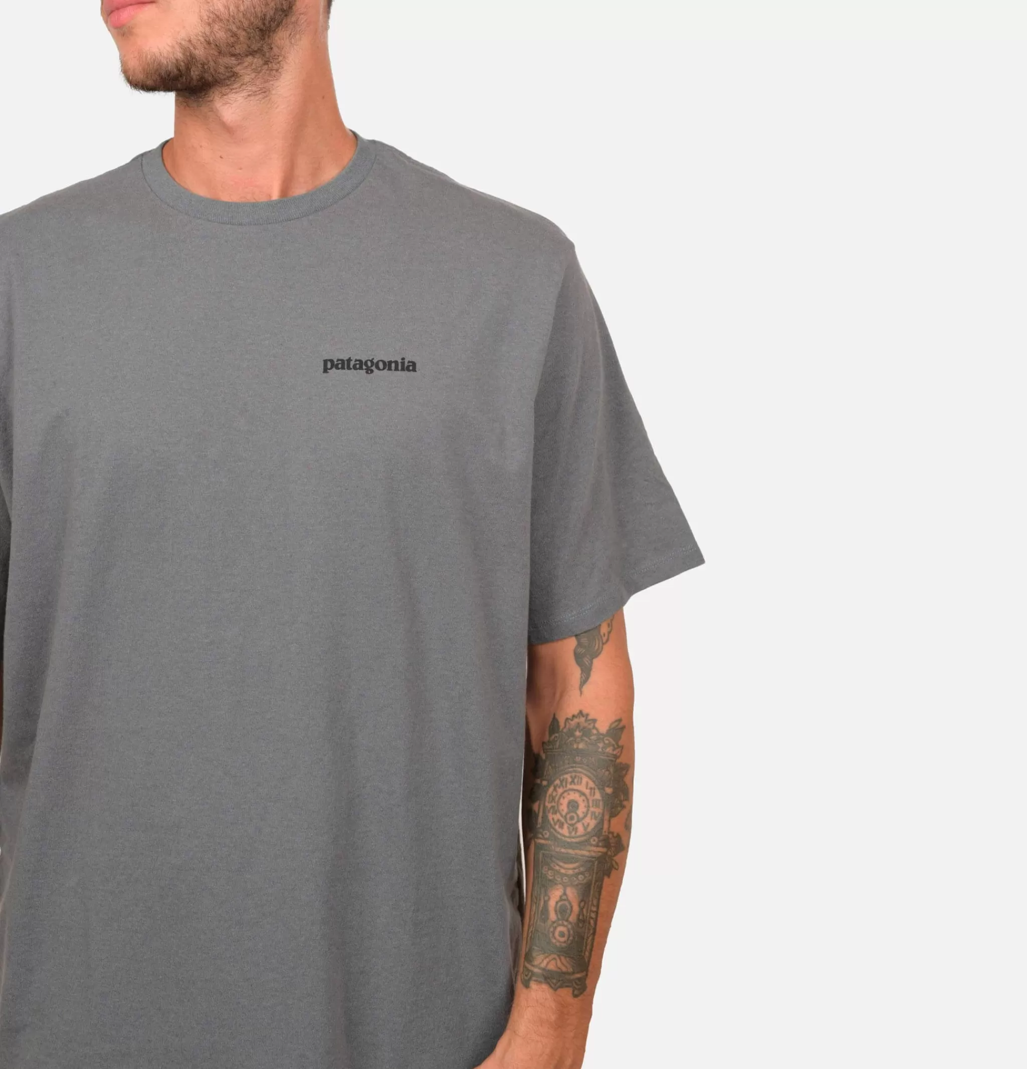 PATAGONIA T-shirts | T-shirt P6 Logo Plume Grey