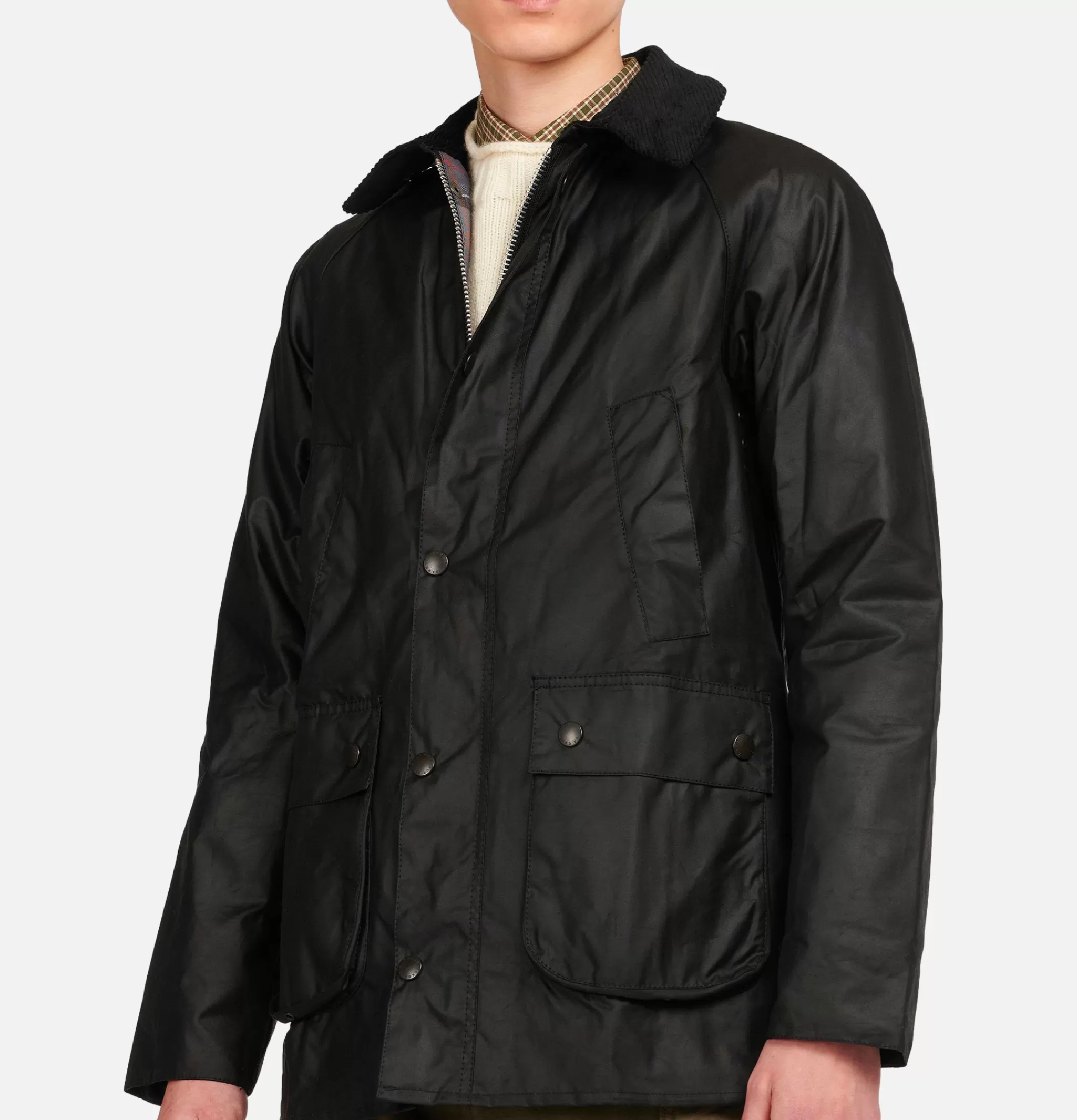 BARBOUR Blousons & Manteaux | Veste Bedale SL Wax Black