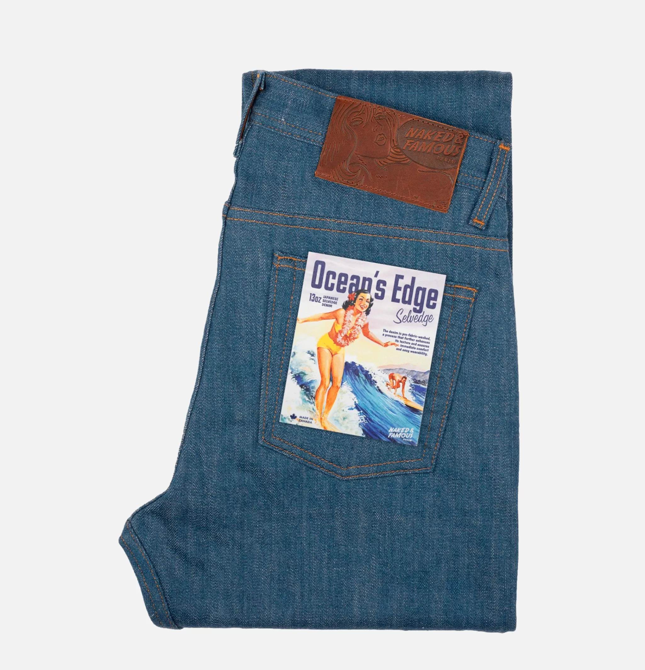 NAKED & FAMOUS Jeans | Weird Guy Oceans Edge Selvedge