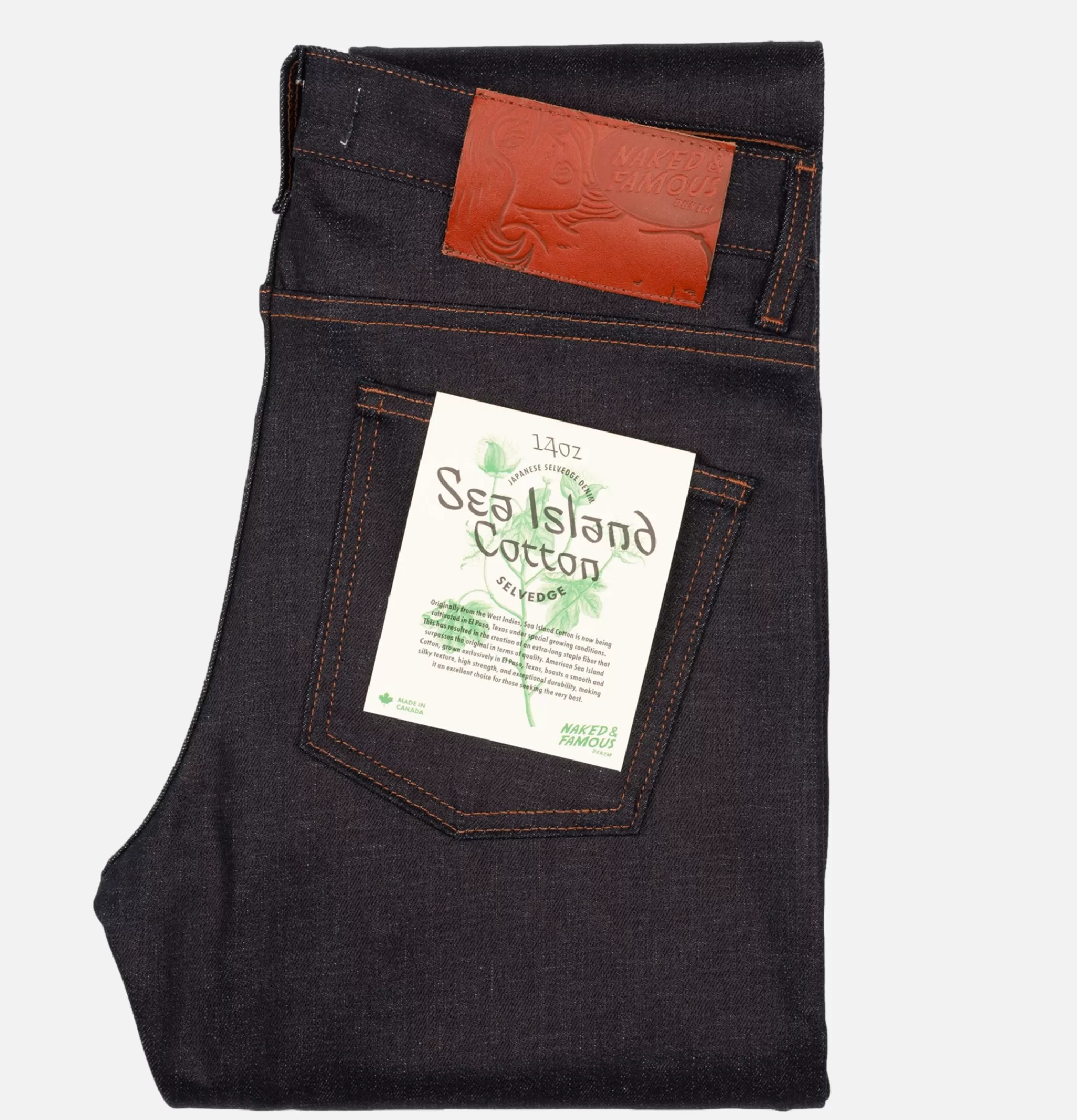 NAKED & FAMOUS Jeans | Weird Guy Sea Island Selv