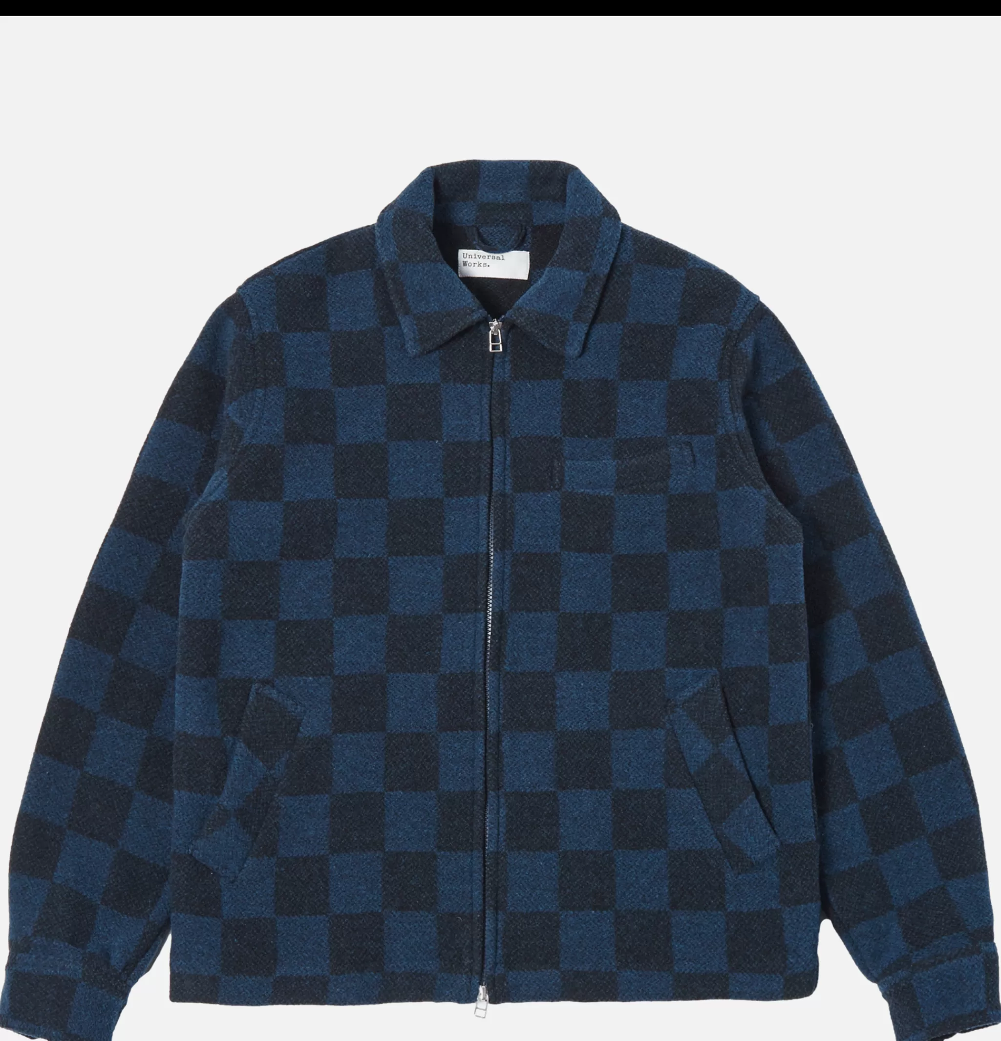 UNIVERSAL WORKS Blousons & Manteaux | Windcheater Jacket Navy Checkerboard