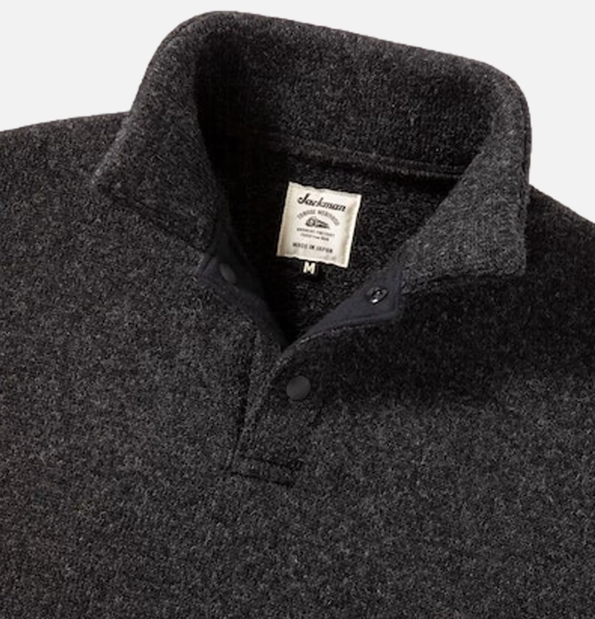 JACKMAN Sweats & Polaires | Wool Himo Polo Heather Black