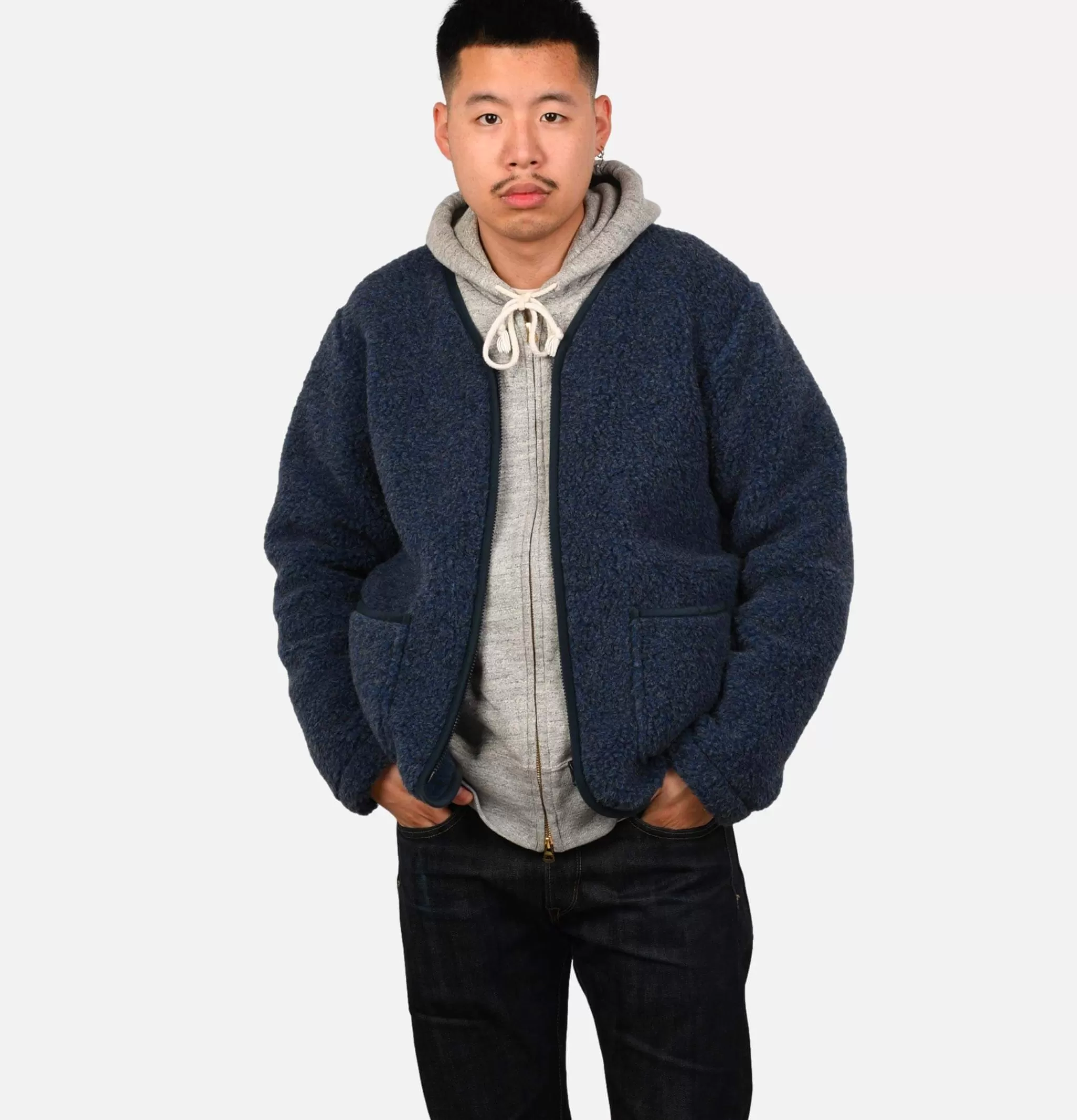 COLDBREAKER Sweats & Polaires | Zip Up Vee Cardigan Darkblue